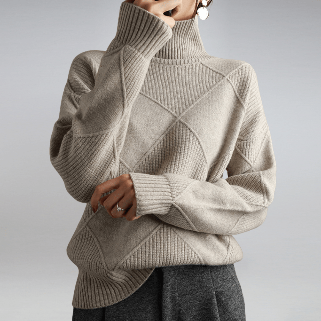 Carrie™ | Blød højhalset sweater