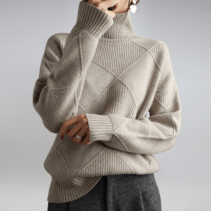 Carrie™ | Blød højhalset sweater