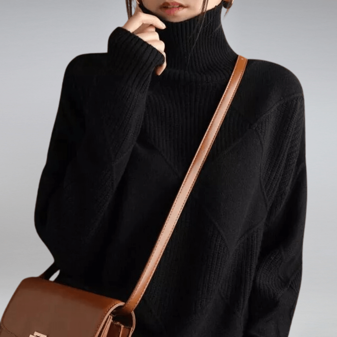 Carrie™ | Blød højhalset sweater