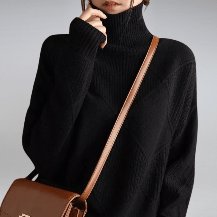 Carrie™ | Blød højhalset sweater