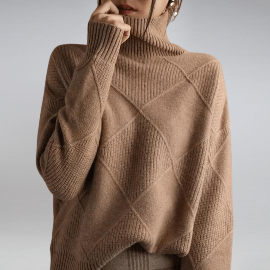 Carrie™ | Blød højhalset sweater