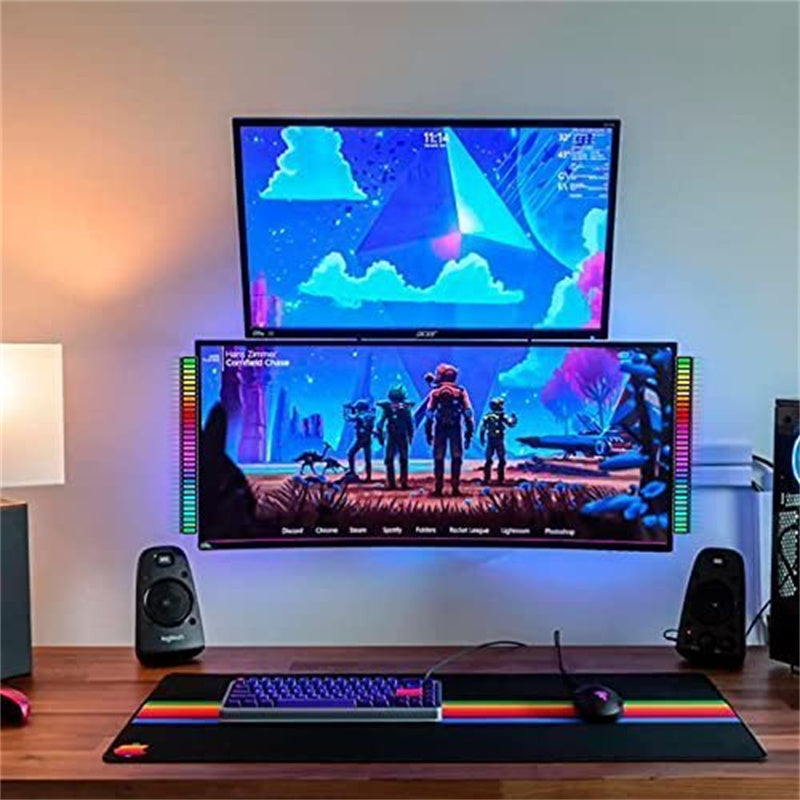 Trådløs RGB Musik Lysbar med Mikrofon