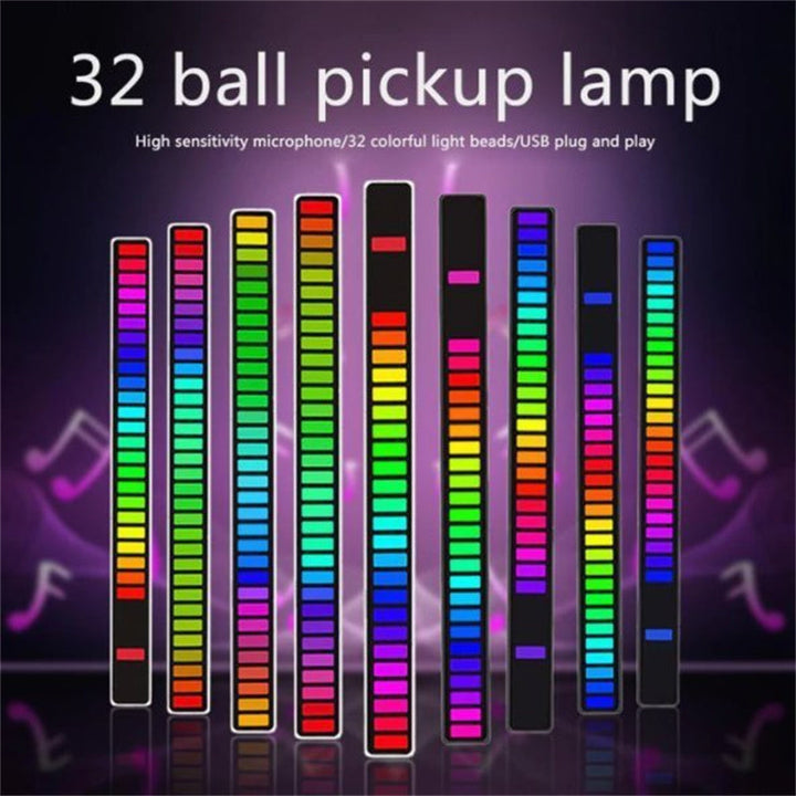 Trådløs RGB Musik Lysbar med Mikrofon