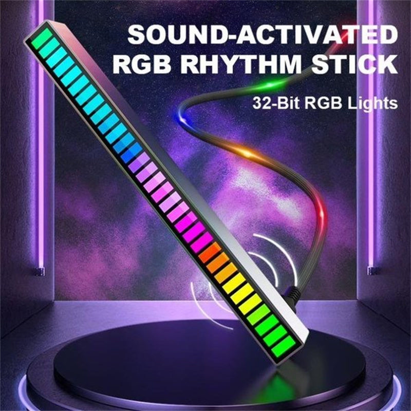 Trådløs RGB Musik Lysbar med Mikrofon