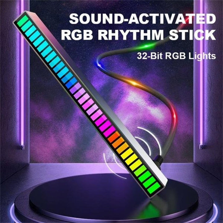 Trådløs RGB Musik Lysbar med Mikrofon