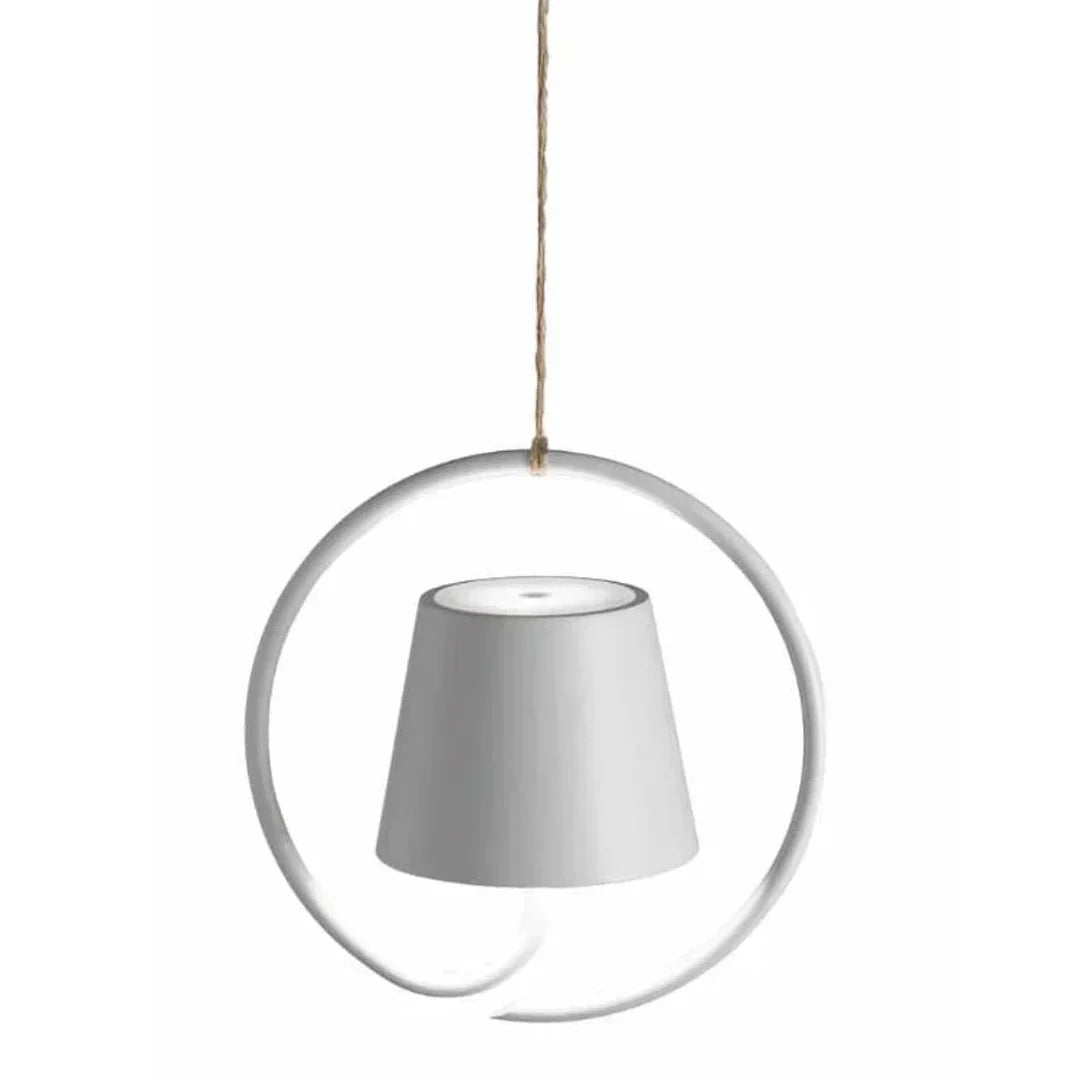 Moderne Metal- og Glaspendellampe med Varm Hvid LED Belysning