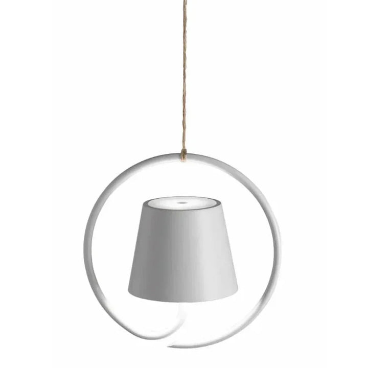 Moderne Metal- og Glaspendellampe med Varm Hvid LED Belysning