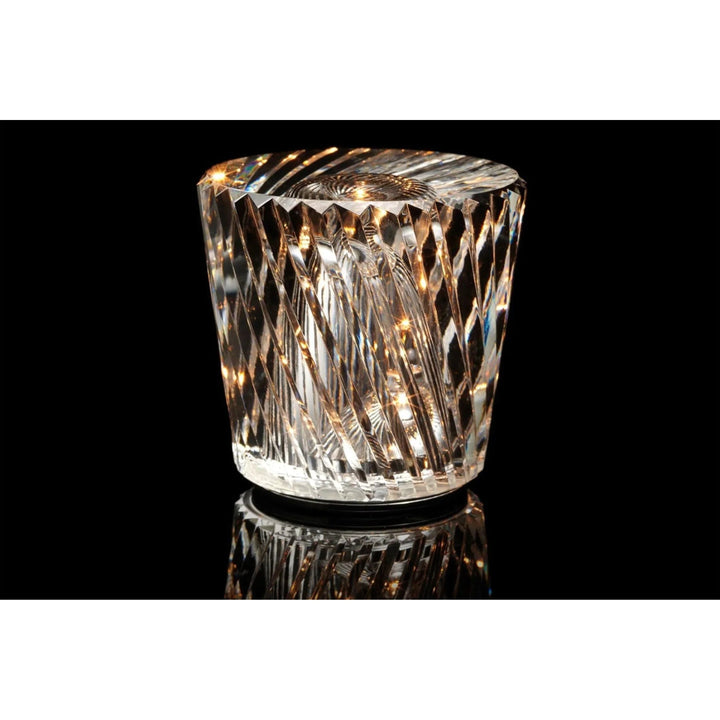 Genopladelig LED Krystal Bordlampe med Diamantdesign