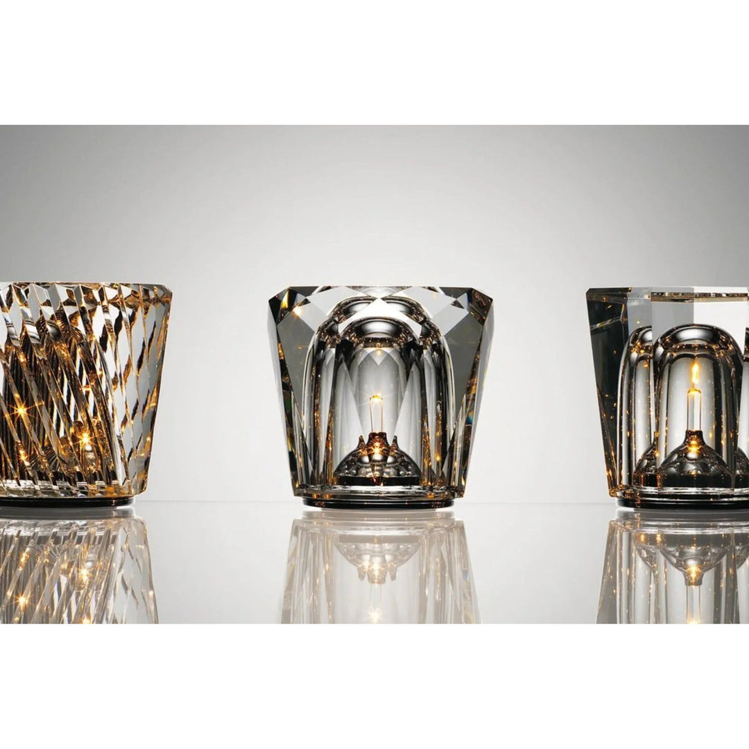 Genopladelig LED Krystal Bordlampe med Diamantdesign