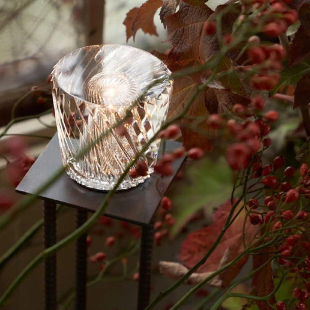 Genopladelig LED Krystal Bordlampe med Diamantdesign