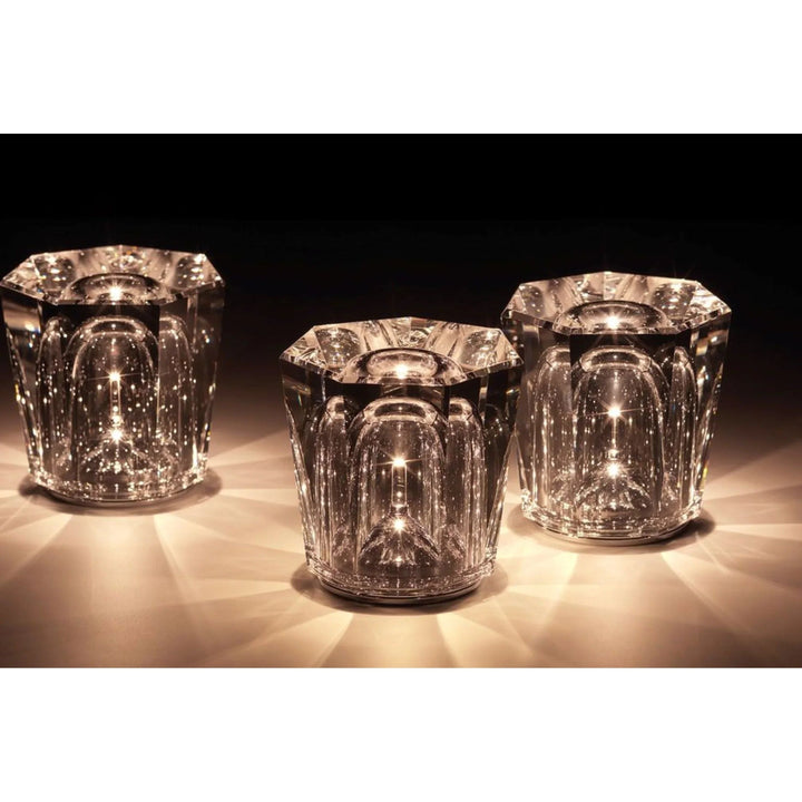 Genopladelig LED Krystal Bordlampe med Diamantdesign