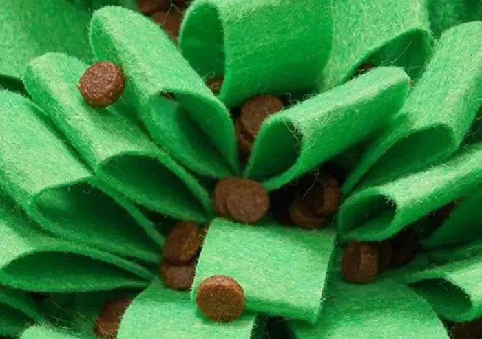 Interaktiv Snuffle Mat til Hunde - Kognitiv Træning og Langsom Spisning