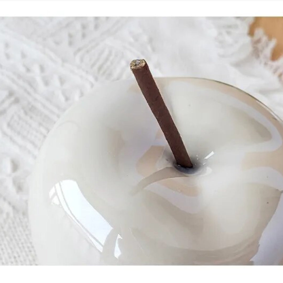 Translucent Apple Natbordlampe med LED-pære