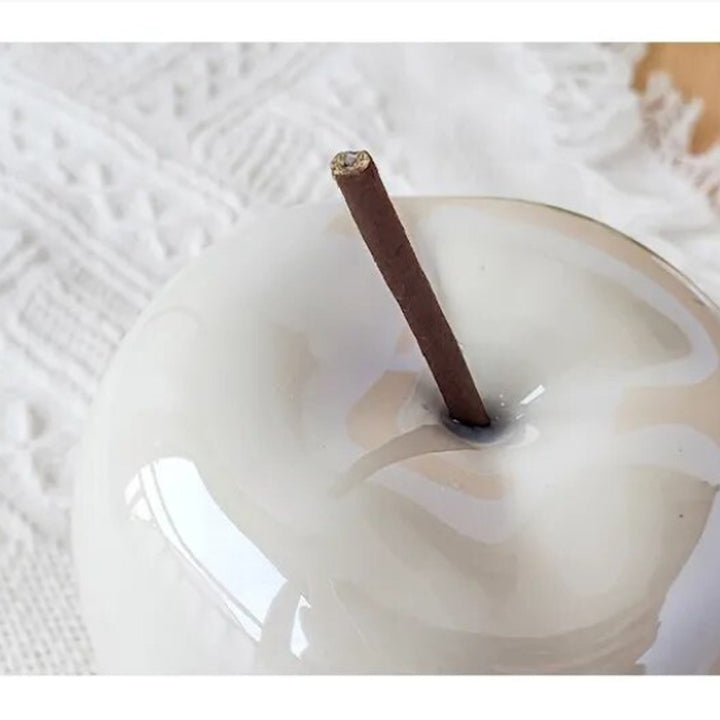 Translucent Apple Natbordlampe med LED-pære
