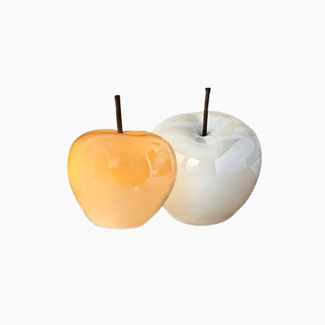 Translucent Apple Natbordlampe med LED-pære