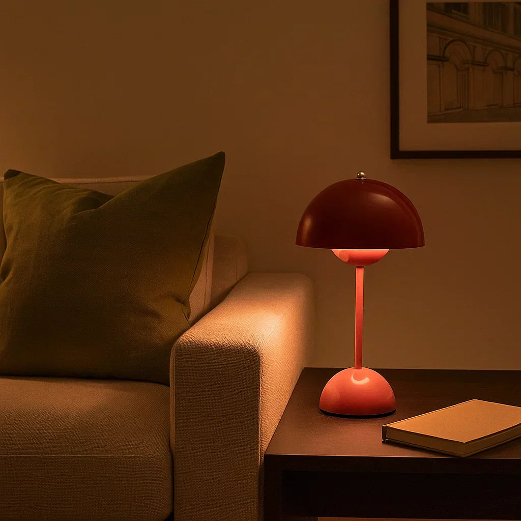 Touch Control Bordlampe i Skandinavisk Design med Justerbart Lys