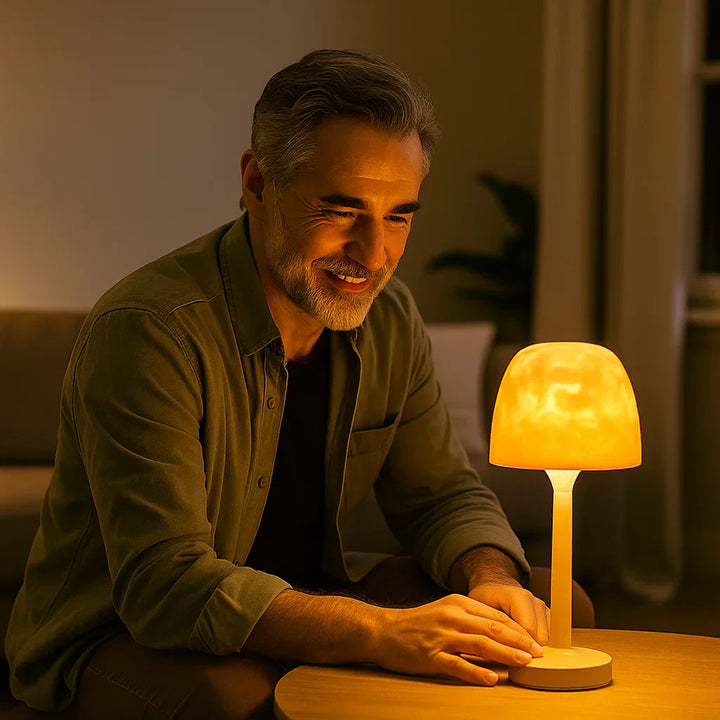 Stilfuld LED Bordlampe med Justerbare Farver