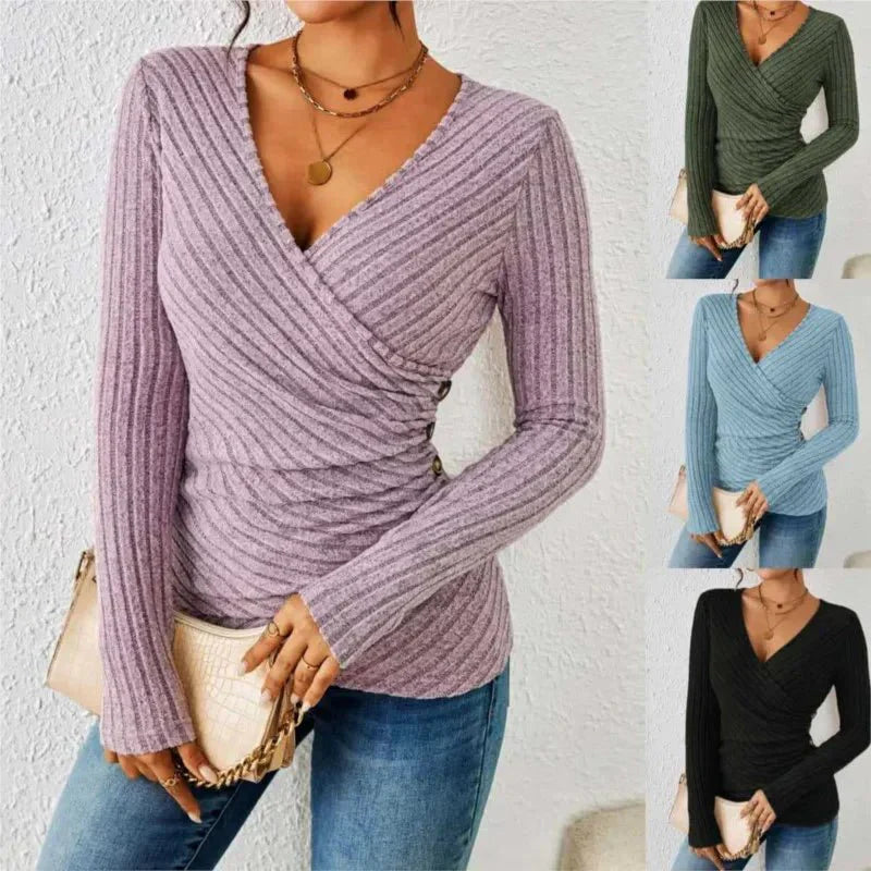 Caroline™ | Langærmet Tummy Tucking Top