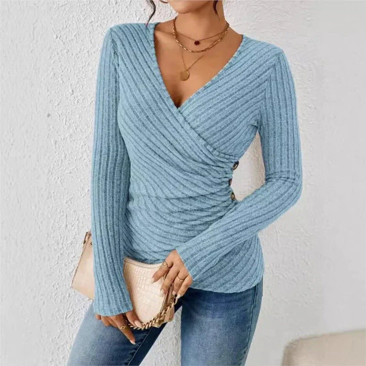 Caroline™ | Langærmet Tummy Tucking Top