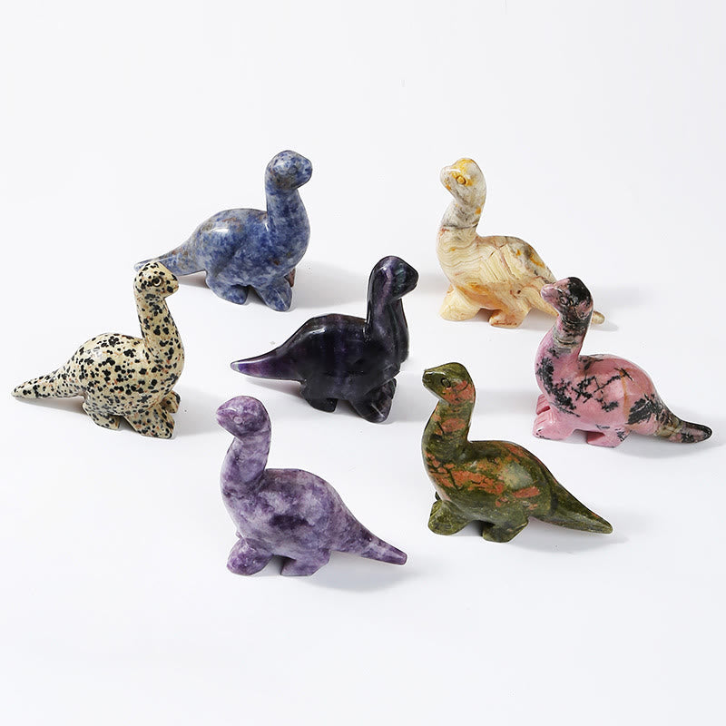 Naturlig Krystal Dinosaur Figurine 2,5 Tommer
