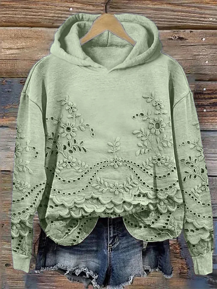 Saska™ | Chic Blomster Hoodie