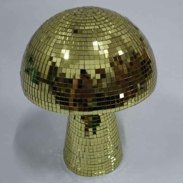 Sølvfarvet Håndlavet Svampe Disco Dekoration