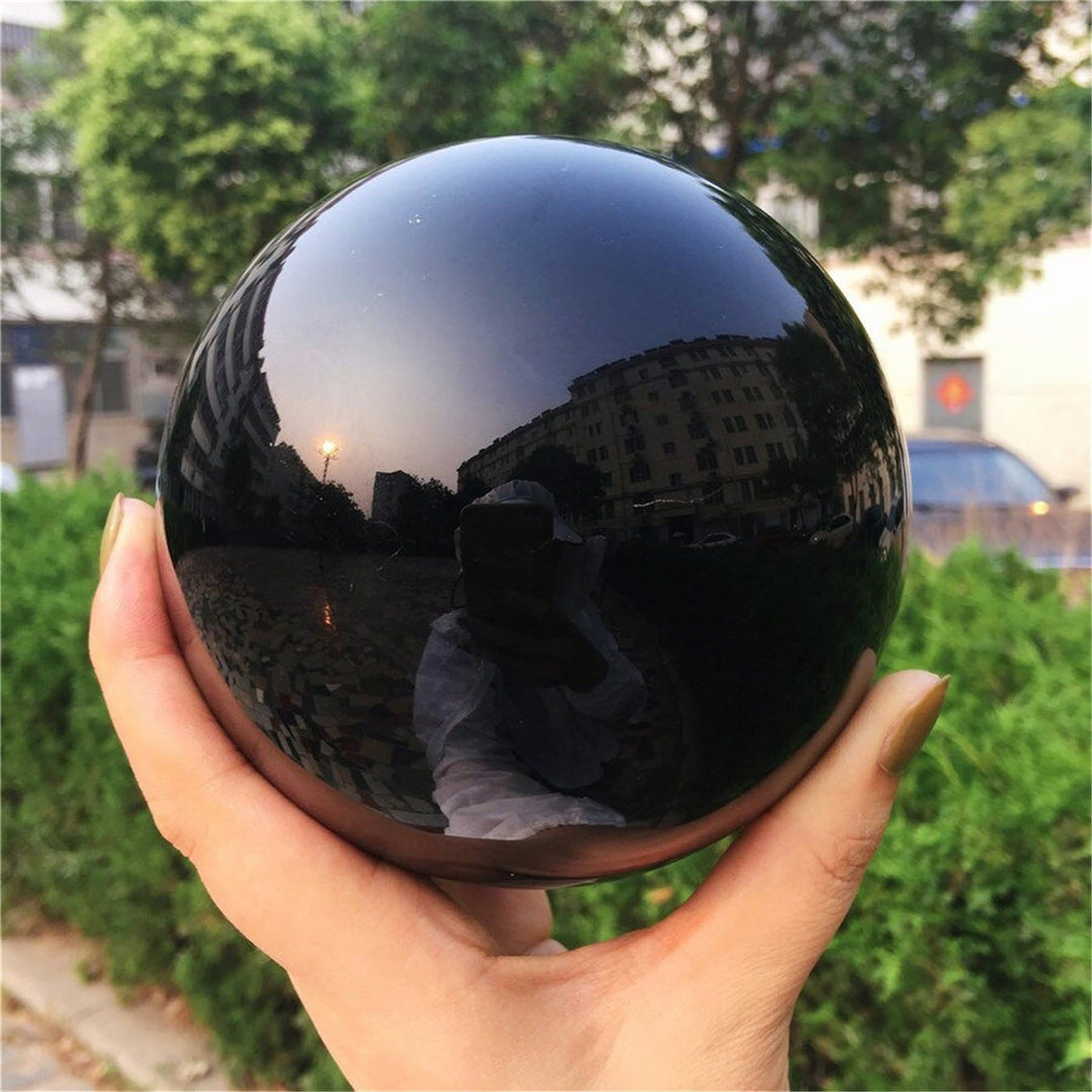 Obsidian Krystal Kule til Energi Rensning og Feng Shui