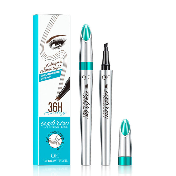 3D Vandtæt Microblading Øjenbrynsblyant med 4-Spids Design