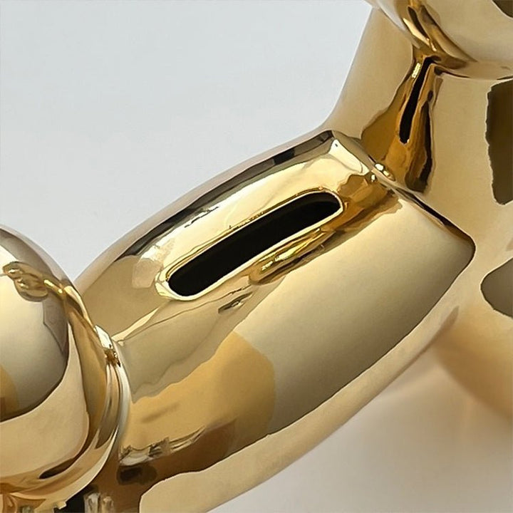 Luksuriøs Ballonhund Sparegris i Resin