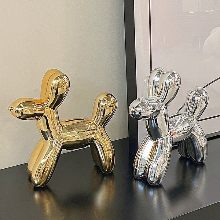 Luksuriøs Ballonhund Sparegris i Resin
