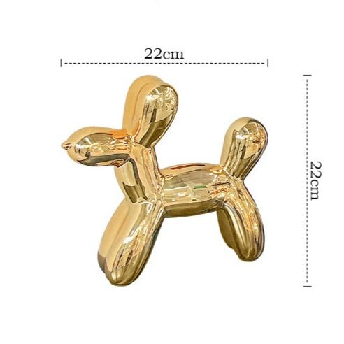 Luksuriøs Ballonhund Sparegris i Resin