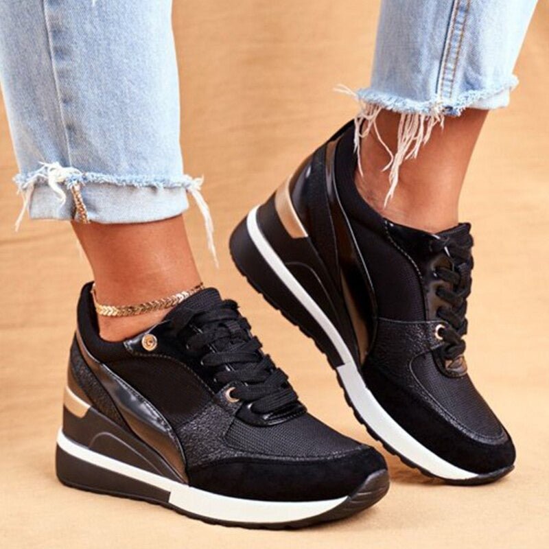 Laura | Dame Bequeme High-Top Sports Sneakers