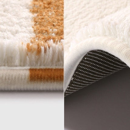 Farverig Yuhua Sten Antiskrid Badeværelsesmåtte i Mikrofiber