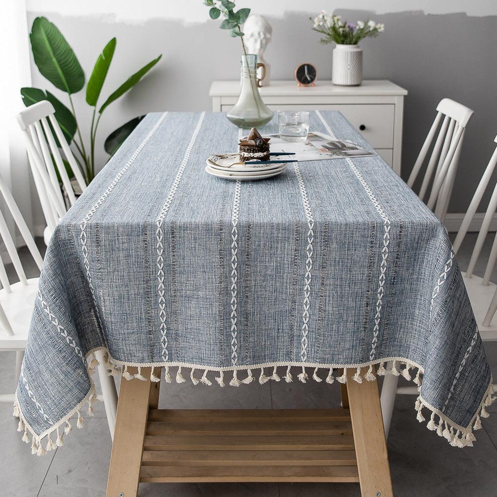 Elegant Linned Dug til Indendørs og Udendørs Brug