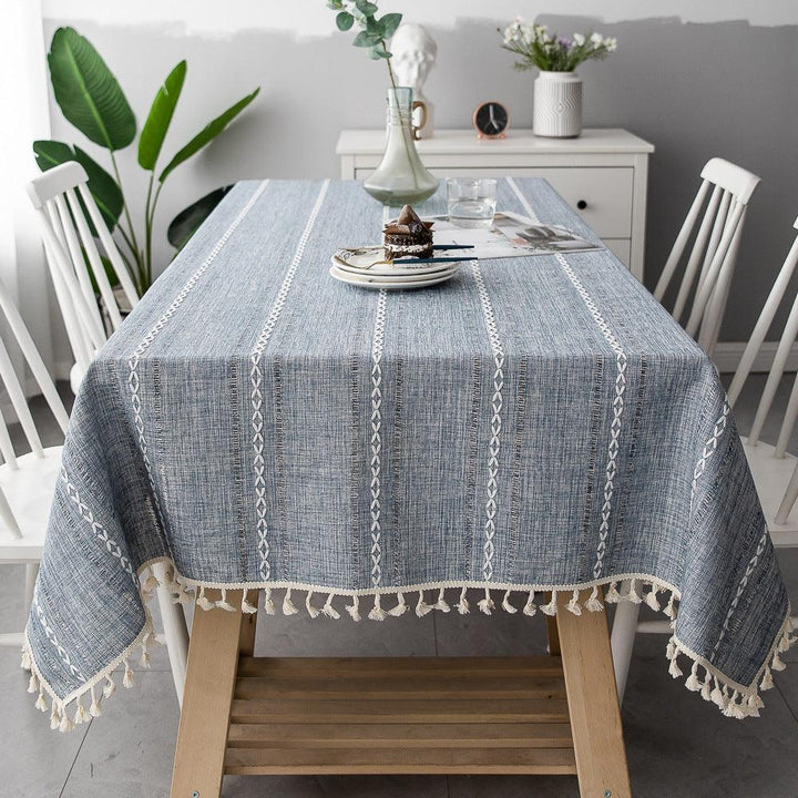 Elegant Linned Dug til Indendørs og Udendørs Brug