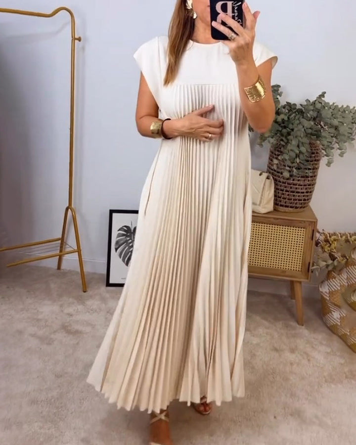 Fern | Kvinders Flowy Plisseret Maxi Kjole Cocktail