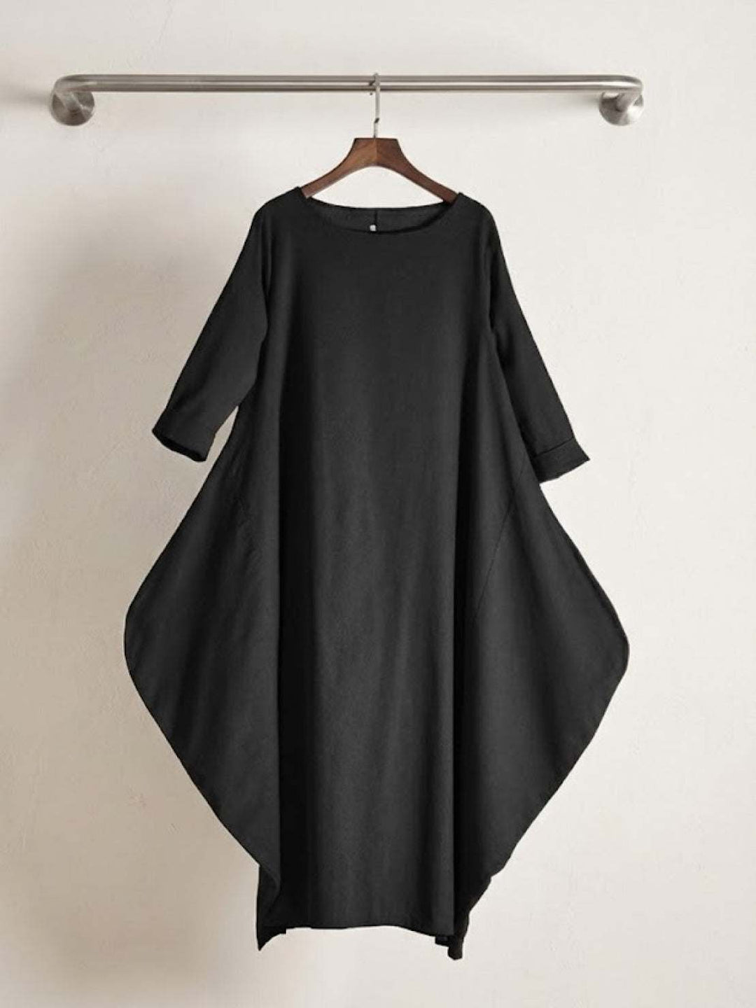 Serena | Kvinders Oversized Boho Maxi Kjole med 3/4 Ærmer