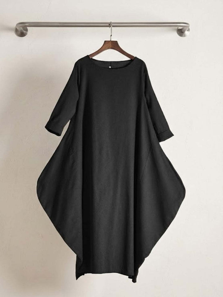 Serena | Kvinders Oversized Boho Maxi Kjole med 3/4 Ærmer