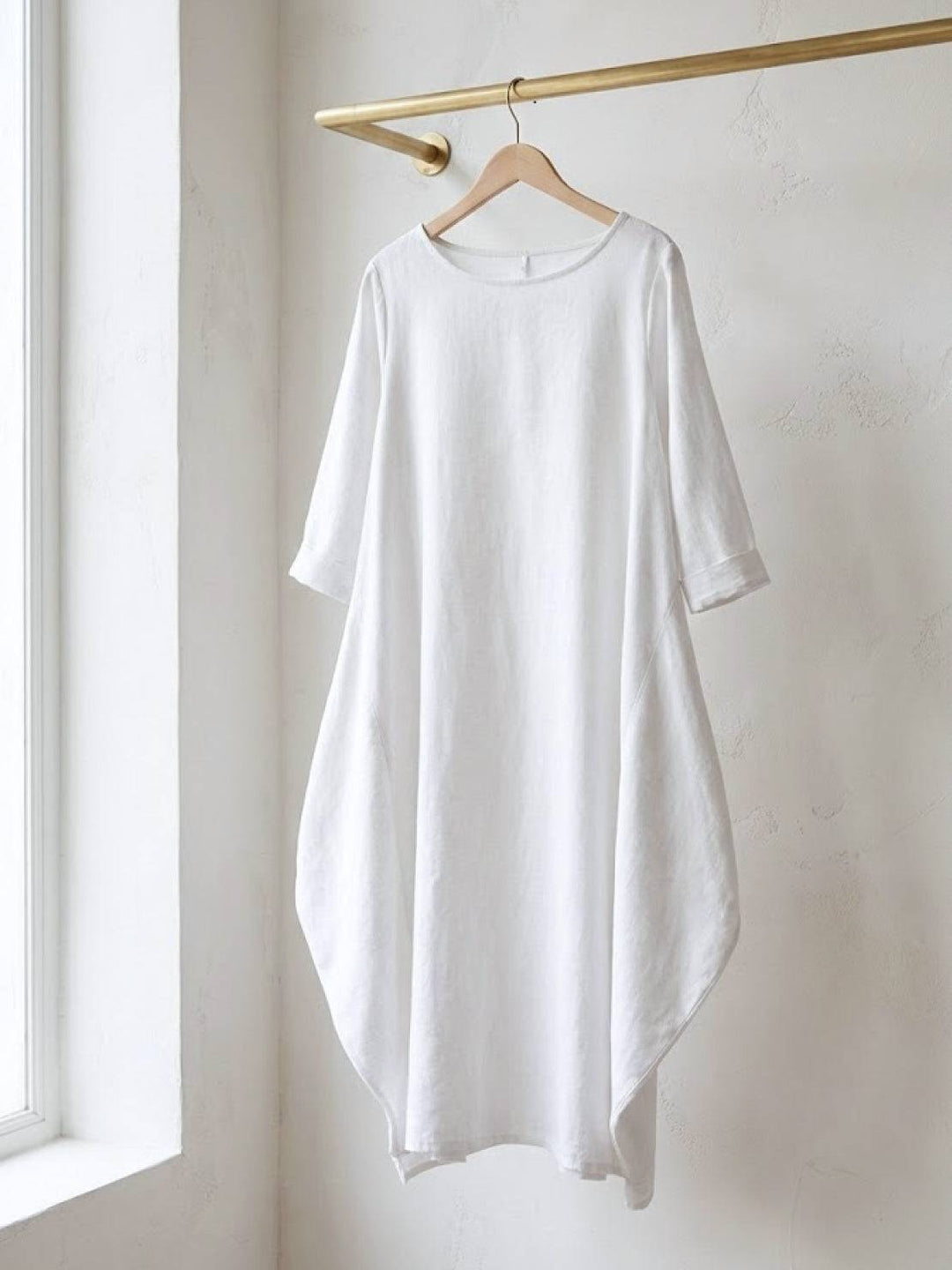 Serena | Kvinders Oversized Boho Maxi Kjole med 3/4 Ærmer