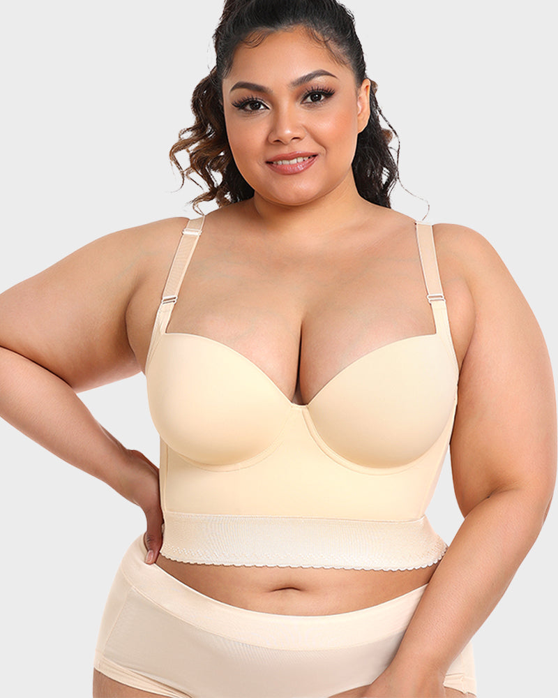 ContourFit™ | Indbygget Shapewear Longline Push-Up Bh