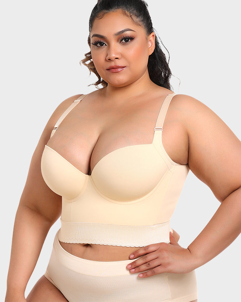 ContourFit™ | Indbygget Shapewear Longline Push-Up Bh