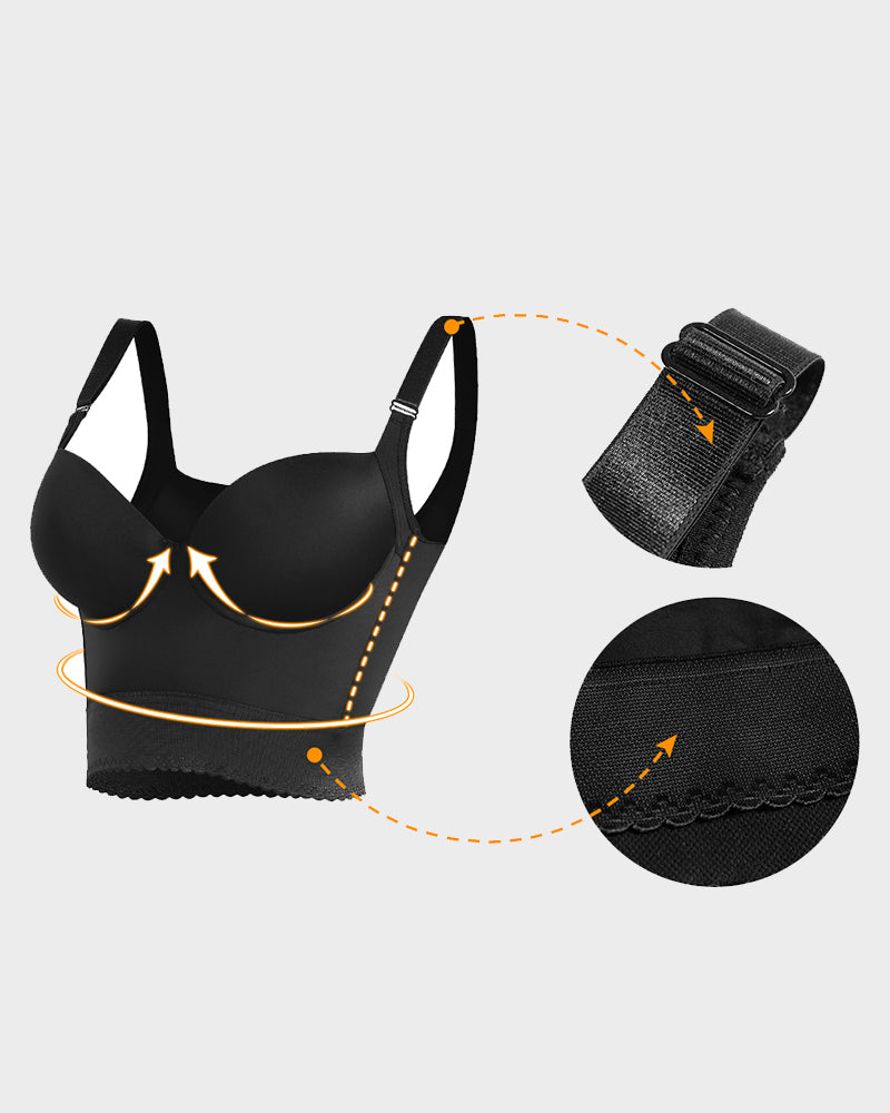 ContourFit™ | Indbygget Shapewear Longline Push-Up Bh