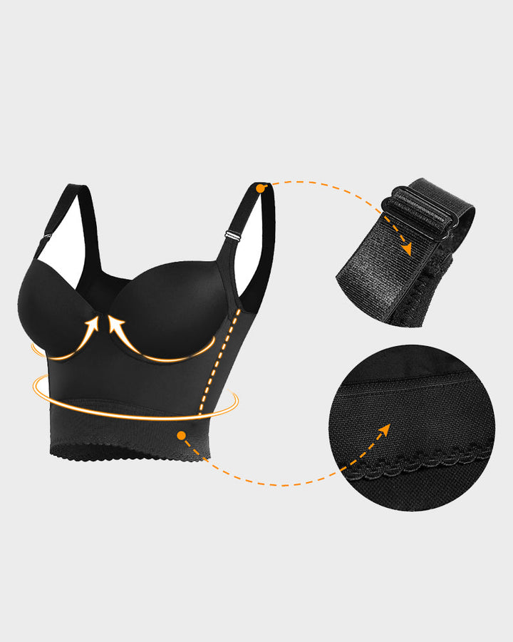 ContourFit™ | Indbygget Shapewear Longline Push-Up Bh
