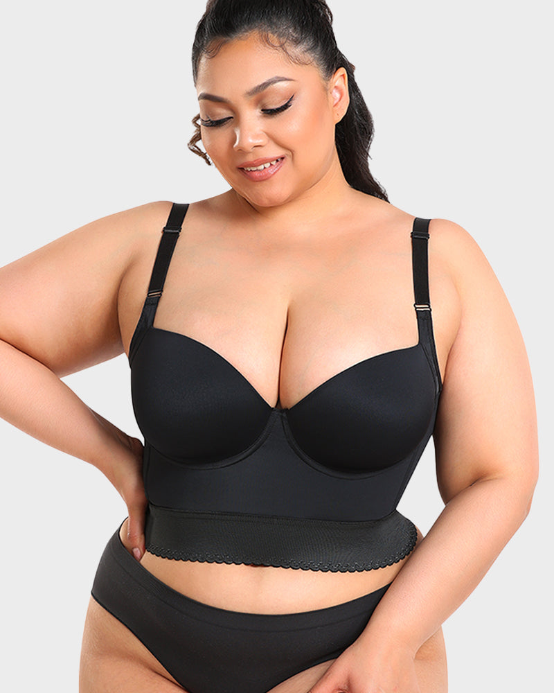 ContourFit™ | Indbygget Shapewear Longline Push-Up Bh