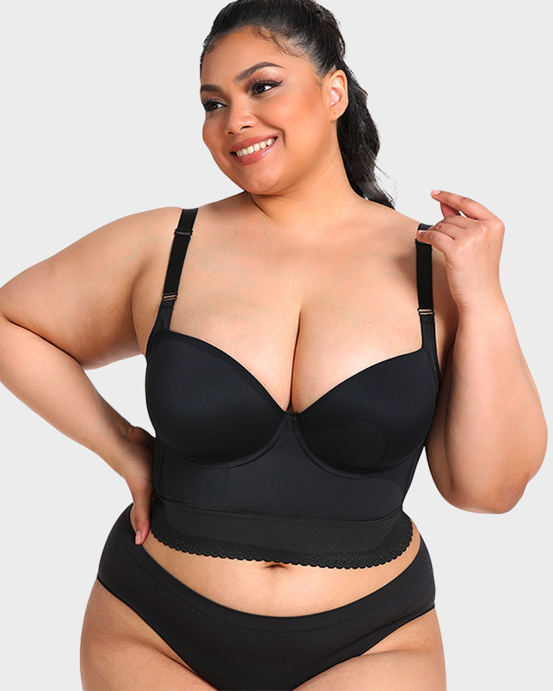 ContourFit™ | Indbygget Shapewear Longline Push-Up Bh