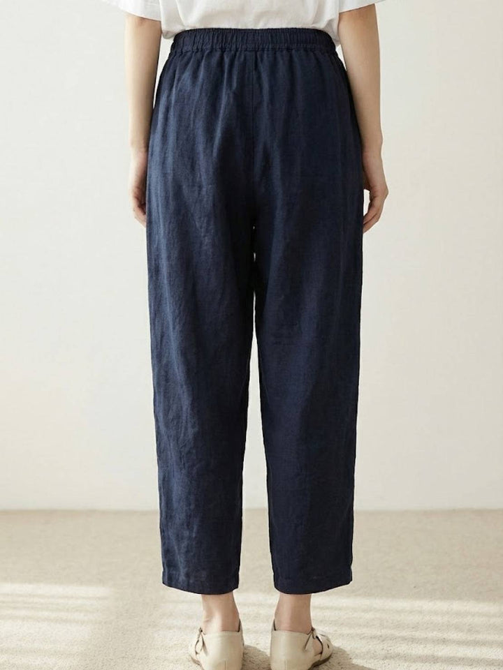 Harper | Kvinders Casual Drawstring Straight-Leg Casual Bukser