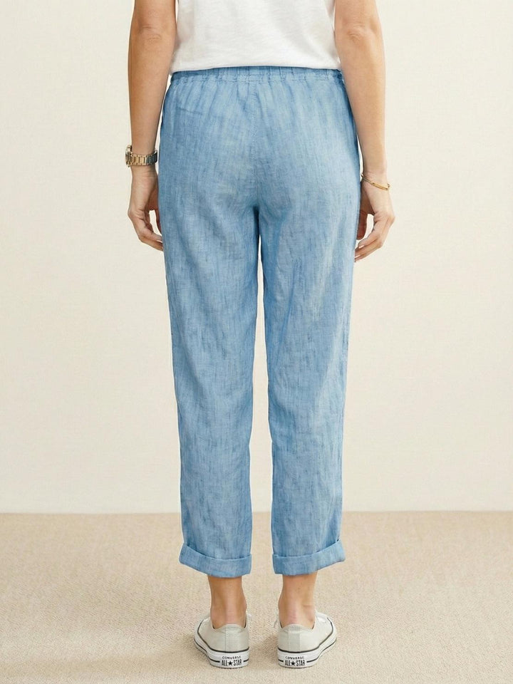 Harper | Kvinders Casual Drawstring Straight-Leg Casual Bukser