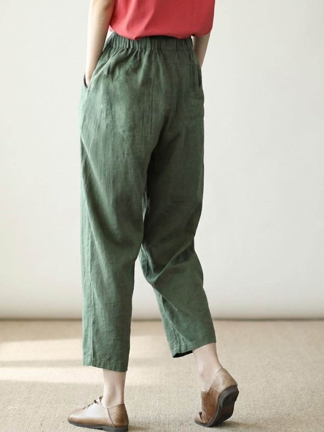 Harper | Kvinders Casual Drawstring Straight-Leg Casual Bukser