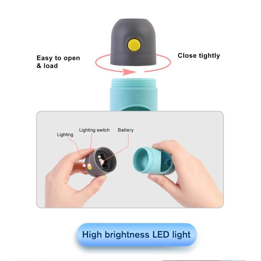 LED Hundepose Dispenser med Biologisk Nedbrydelige Poser