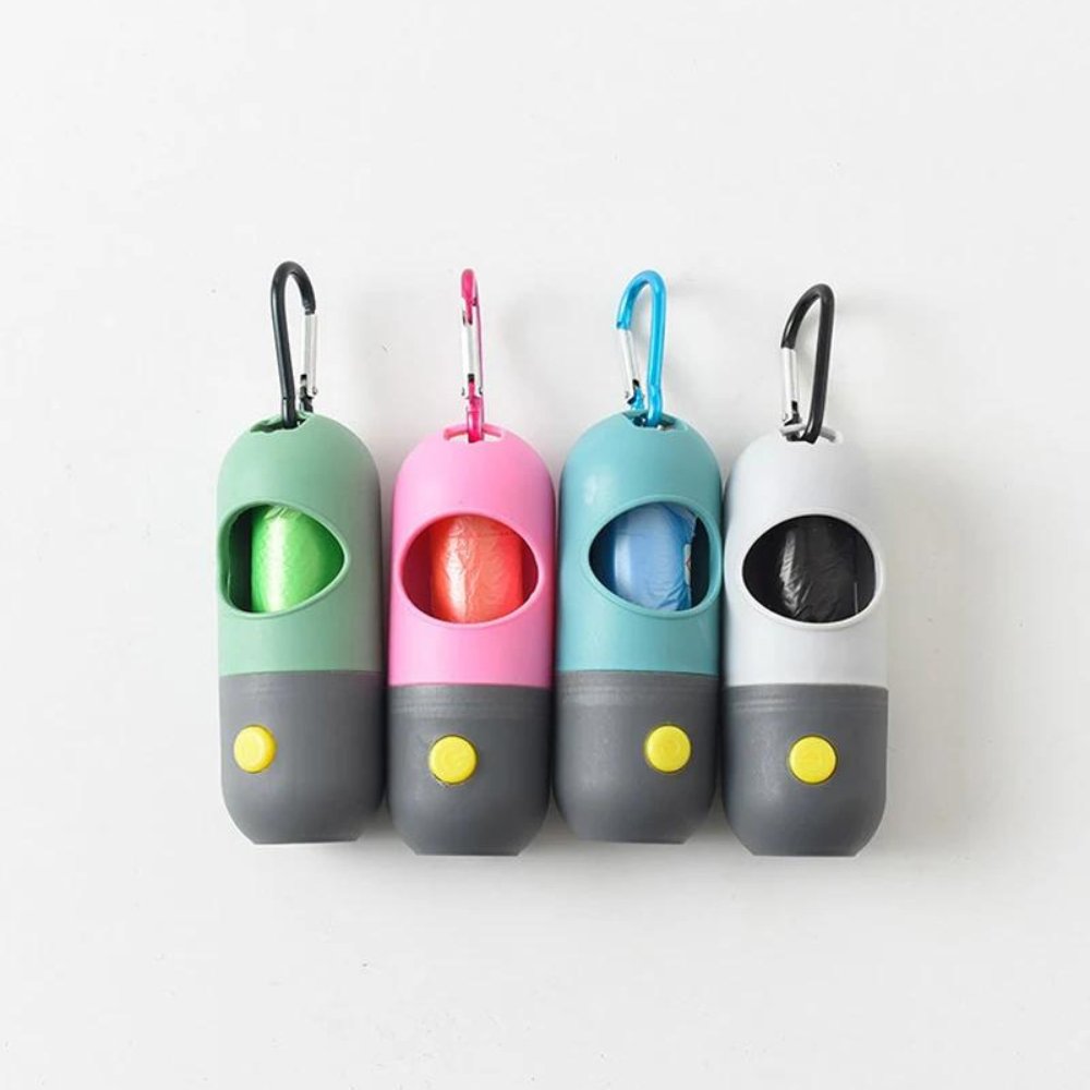 LED Hundepose Dispenser med Biologisk Nedbrydelige Poser